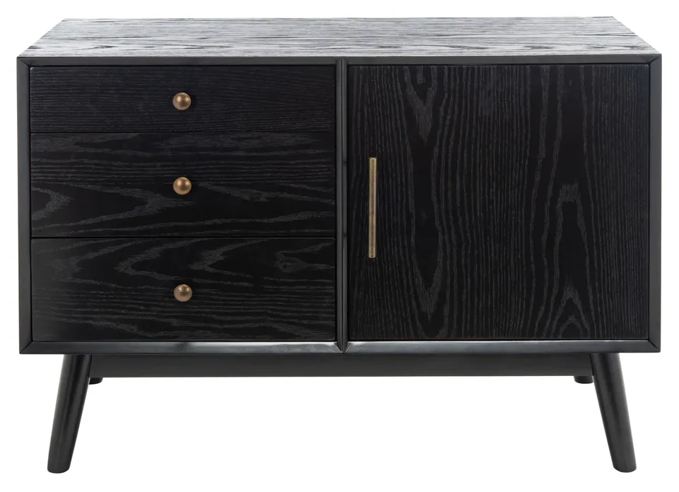 Elissa Mid-Century Small Media - Black