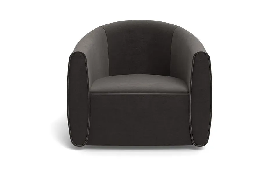 Lawson Swivel Chair with Contrast Piping