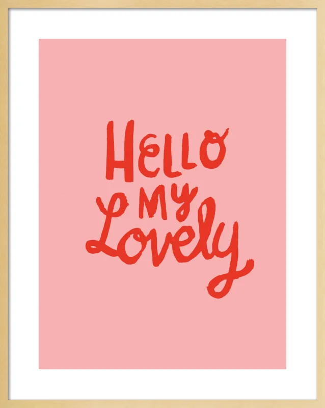 Hello My Lovely by Paula Mills for Artfully Walls