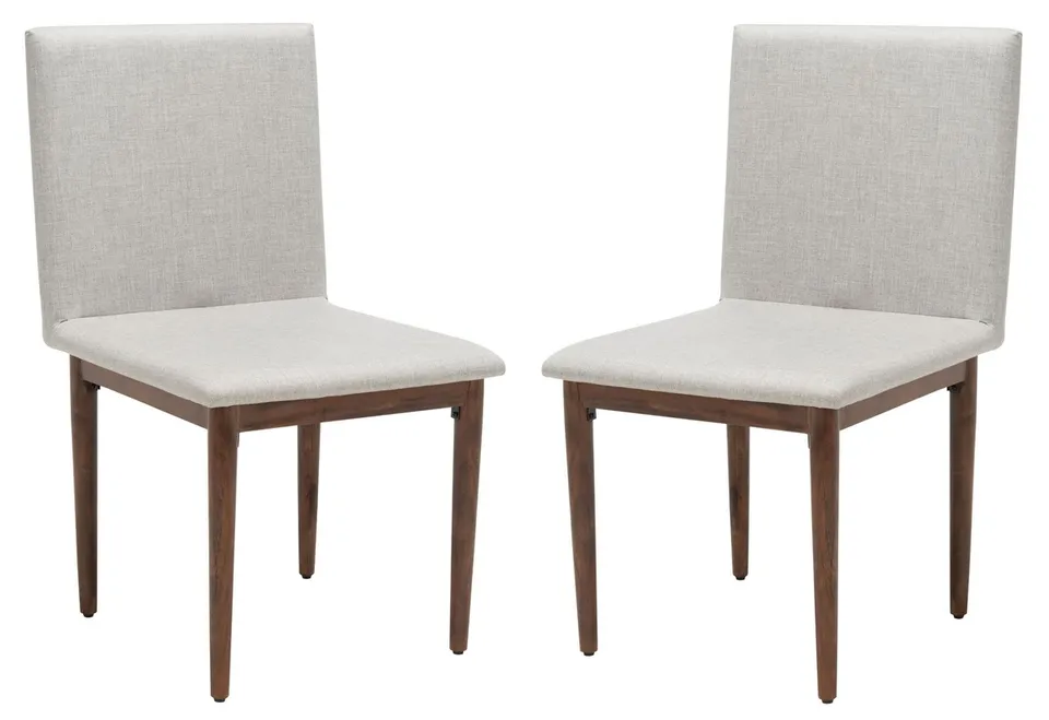 Milana Dining Chair - Walnut/Light Grey
