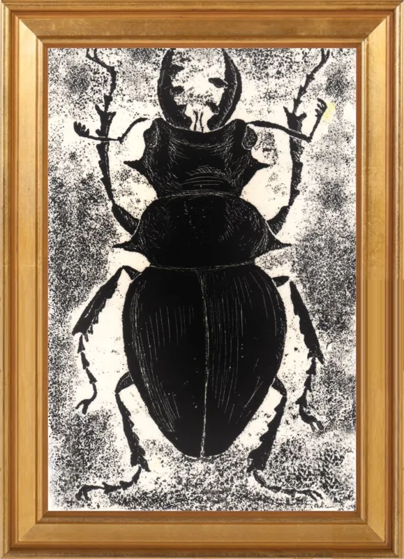 Black Beetle on White by Tennopent Sooster for Artfully Walls
