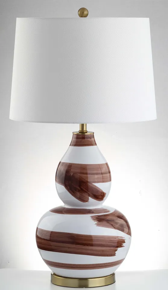 Aileen Table Lamp - Brown/White