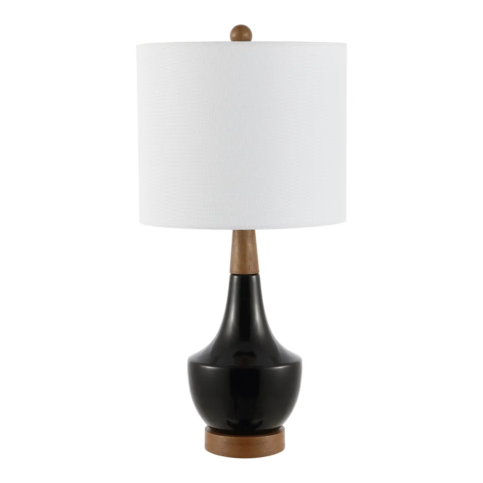 Edalyn 20.25" Table Lamp - Black/Natural