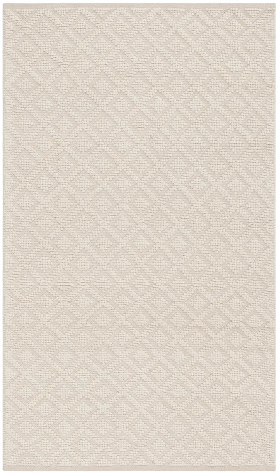 Arlo Home Hand Woven Area Rug, VRM104A, Ivory,  3' X 5'