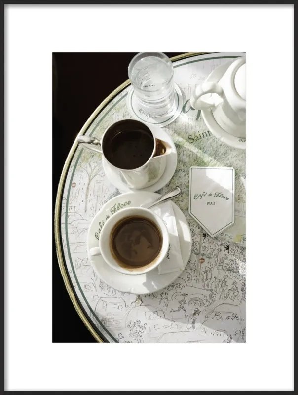 Chocolat chaud au Café de Flore by Lauren & Annael Tolila for Artfully Walls