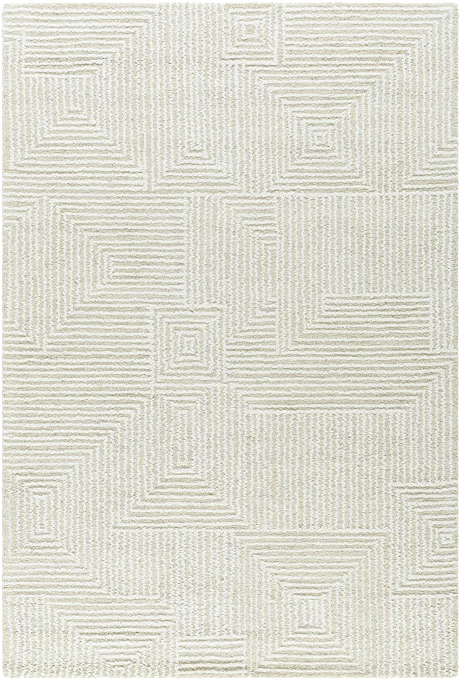 Falcao Beige Indoor 8' x 10' Handmade Rug