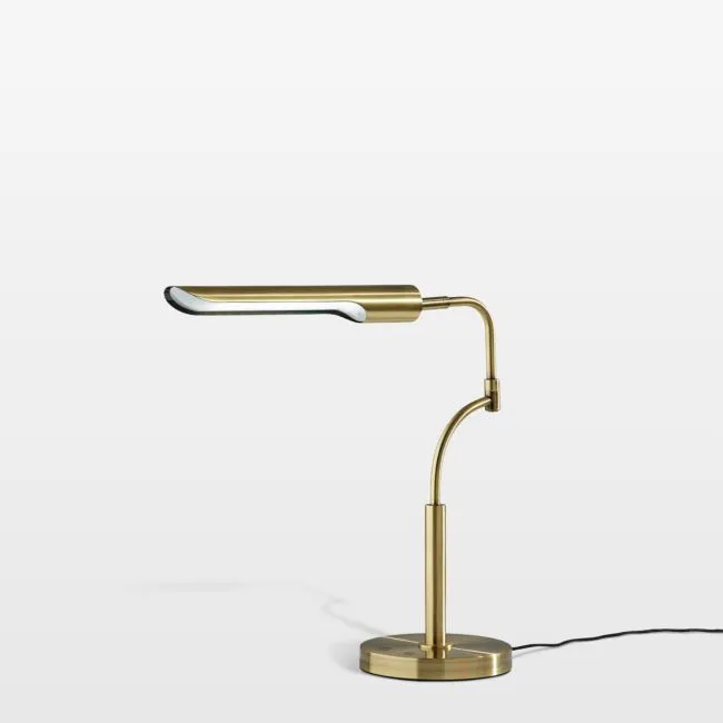 Zane Brass LED Table Desk Lamp 26.5"
