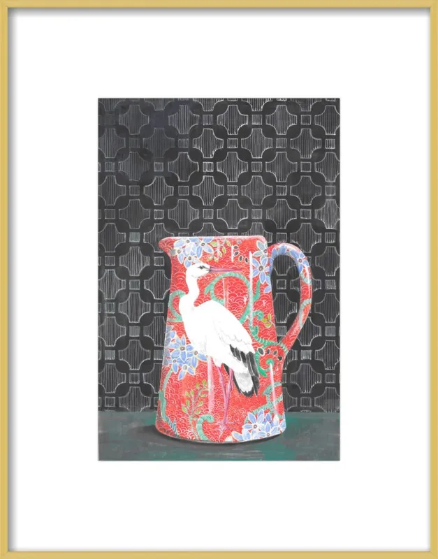 Red Vase by Miri Eshet for Artfully Walls