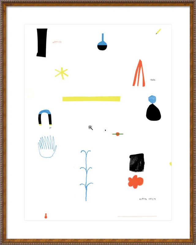 Working hard by playing around  by Agata Królak for Artfully Walls