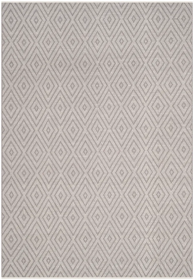 Arlo Home Hand Woven Area Rug, MTK811A, Grey/Ivory,  5' X 8'