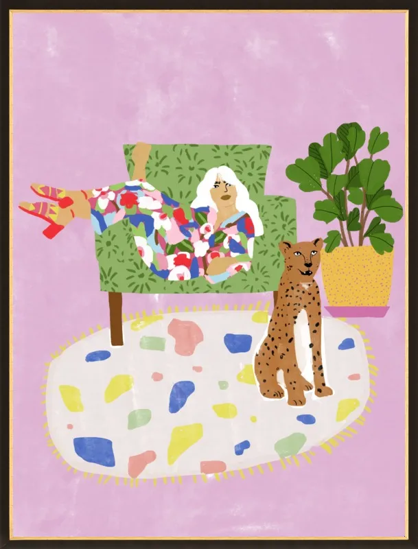 Lady and her tiger by Alja Horvat for Artfully Walls