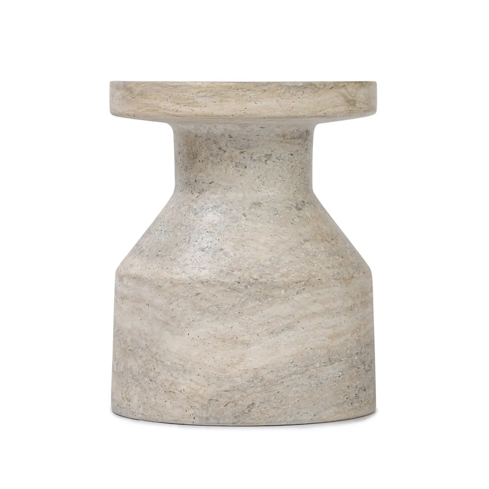 Odeon End Table - Textured Sandy Grey