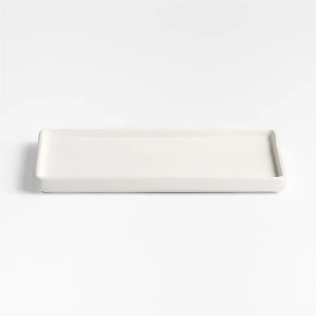 Varick White Silicone Coated Vanity Tray
