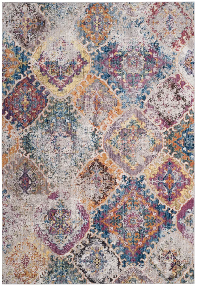 Arlo Home Woven Area Rug, BTL351D, Blue/Light Grey,  5' 1" X 7' 6"
