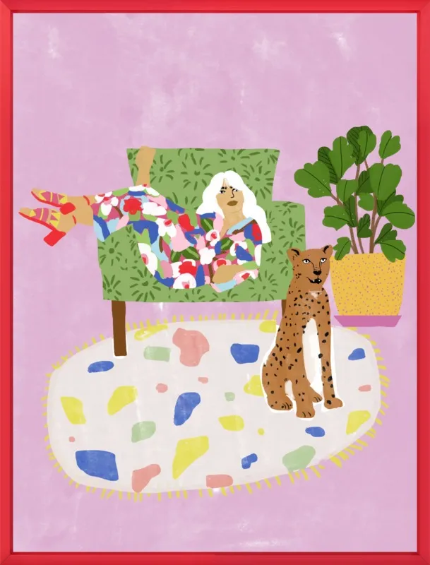 Lady and her tiger by Alja Horvat for Artfully Walls