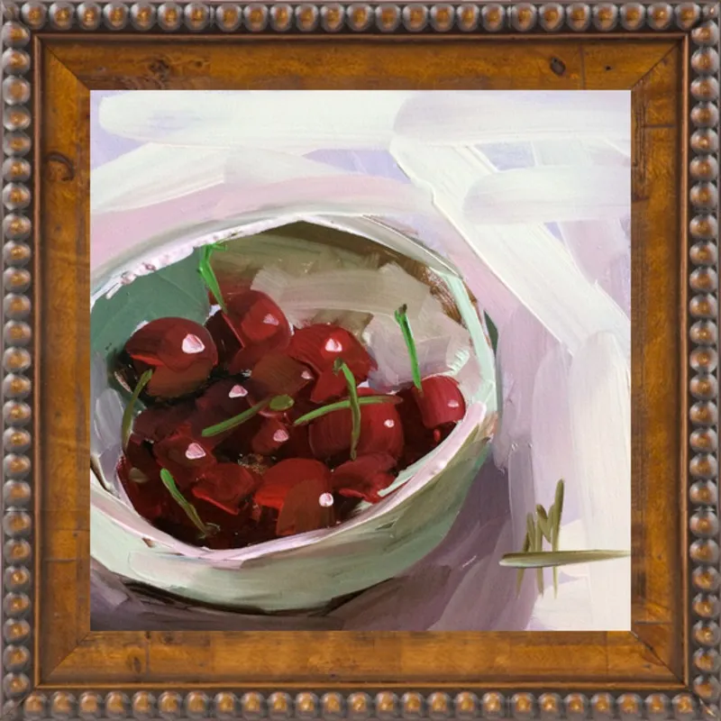 bowl of cherries no. 7 by Angela Moulton for Artfully Walls