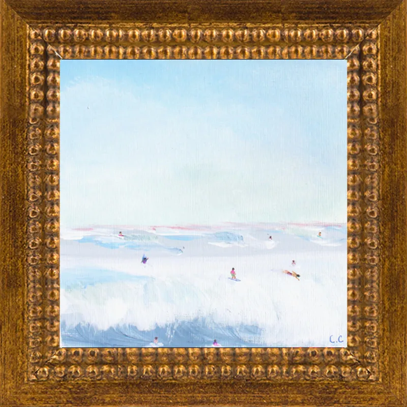 Soft Blue Surf  by Caroline Chriss  for Artfully Walls