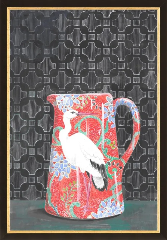 Red Vase by Miri Eshet for Artfully Walls