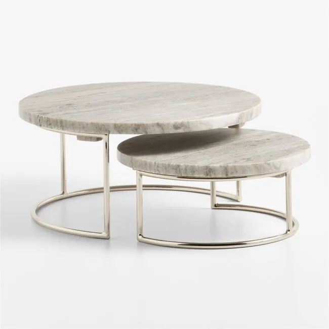 Tuscan Marble Risers, Set of 2