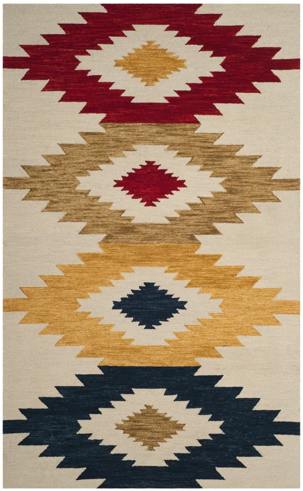 Arlo Home Hand Tufted Area Rug, APN704A, Ivory/Multi,  8' X 10'