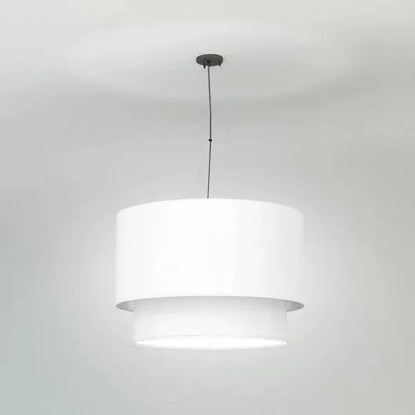 Philip Linen Drum Pendant