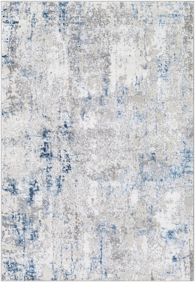 Lustro Gray Indoor 7'10" x 10' Machine Woven Rug