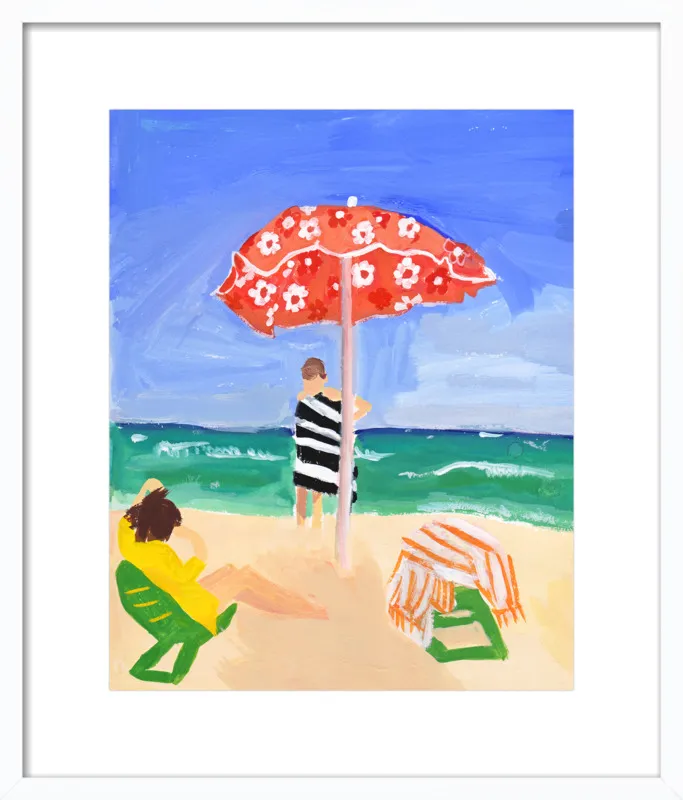 Italian Beach Umbrella by Jackie Mancuso for Artfully Walls