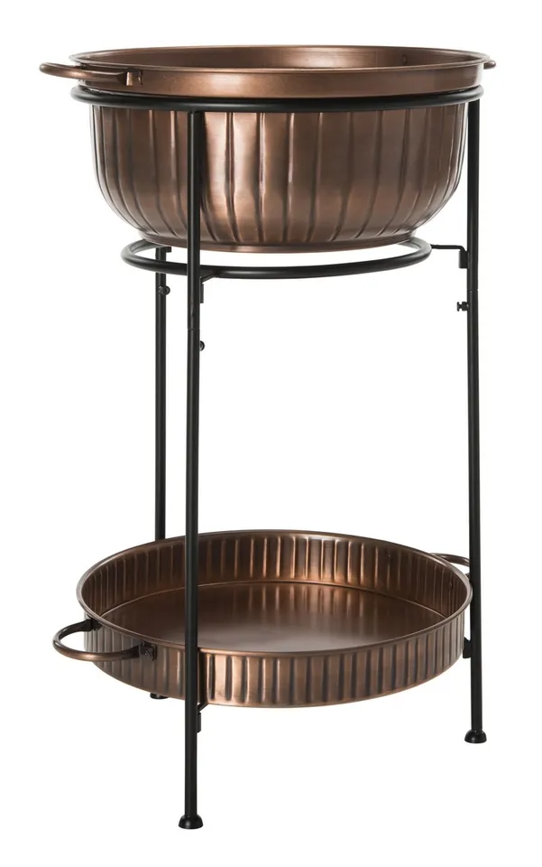 Naka Plant Stand - Antique Copper/Black