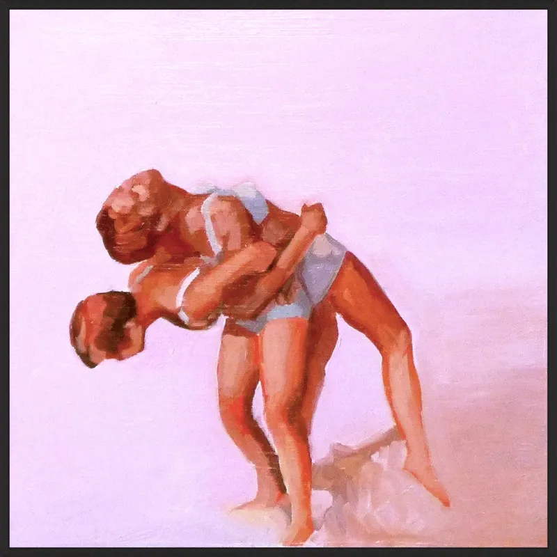 wrestling by Mary Sinner for Artfully Walls