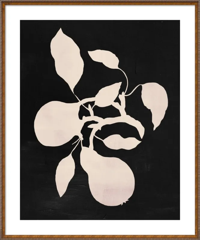 pears black and white by Ruti Shaashua for Artfully Walls