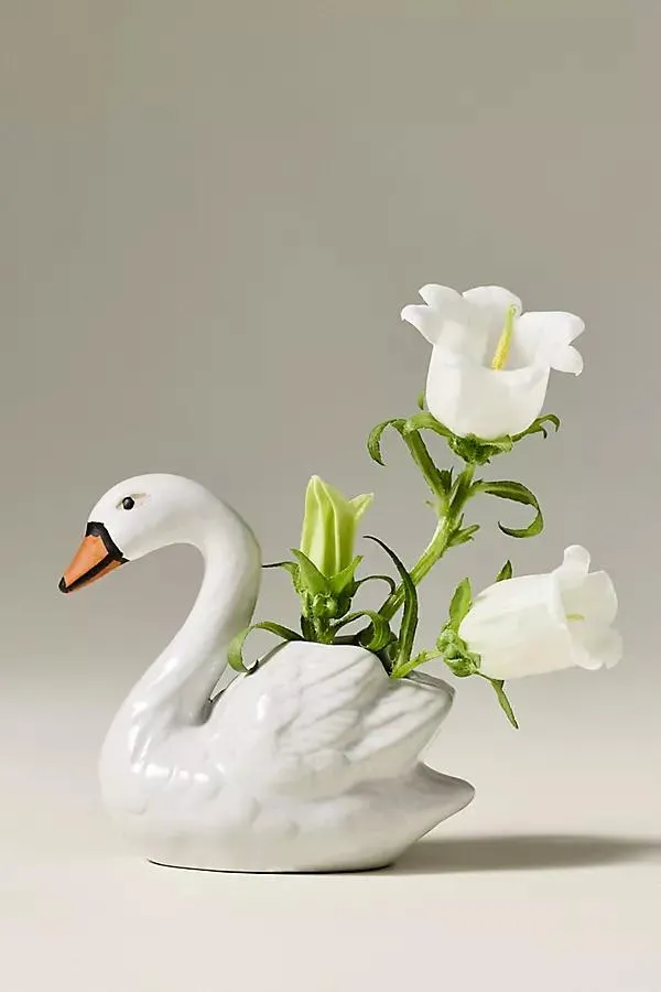 Swan Mini Bud Vase
