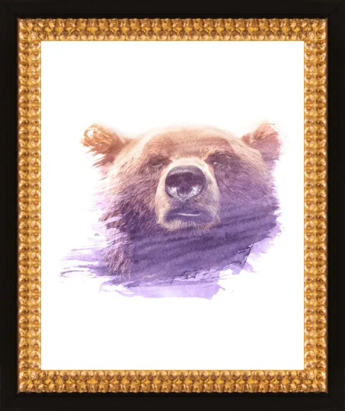 BEAR SUPERIMPOSED WATERCOLOR by Emiliano Deificus for Artfully Walls
