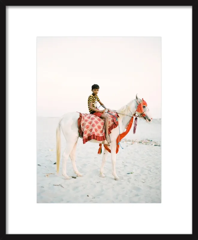 Boy on Horse by Andrew Jacona for Artfully Walls