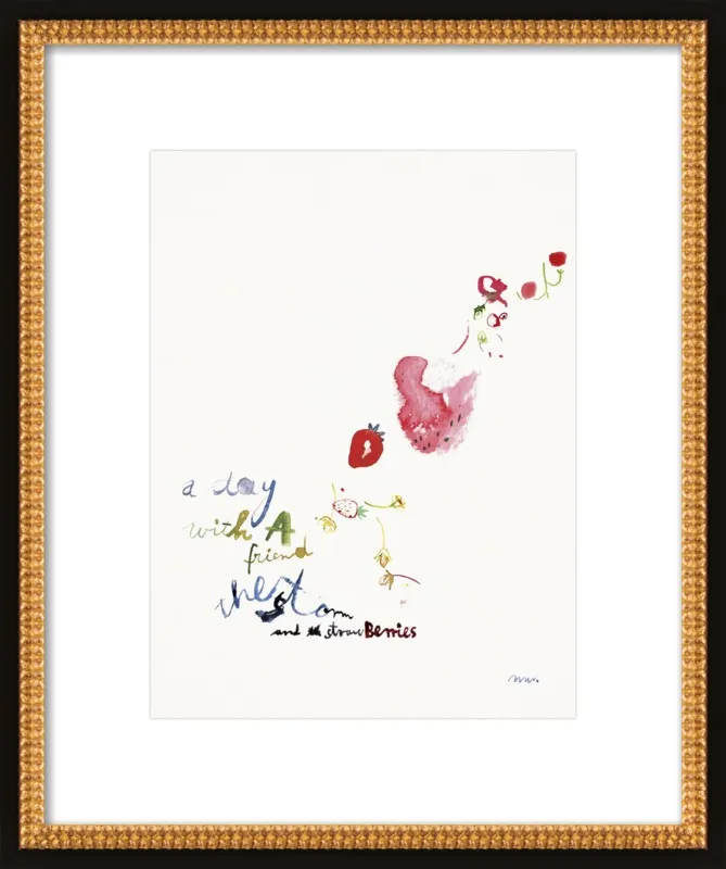Strawberry Summer Storm by META WRABER for Artfully Walls