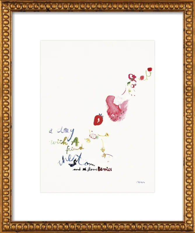 Strawberry Summer Storm by META WRABER for Artfully Walls