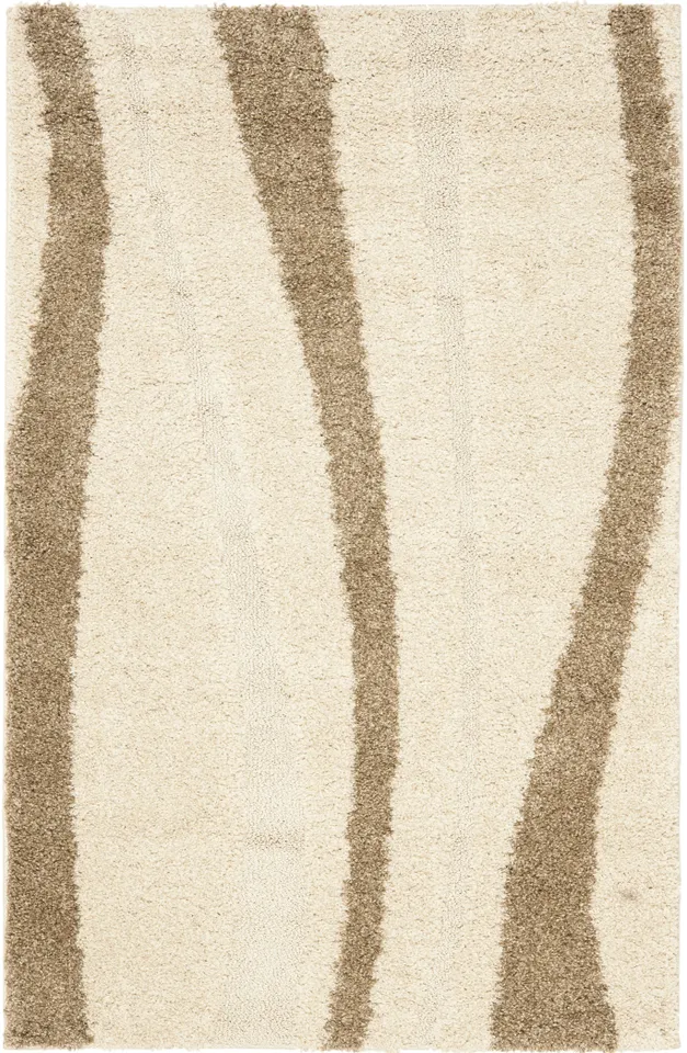 Arlo Home Woven Area Rug, SG451-1128, Cream/Dark Brown,  4' X 6'