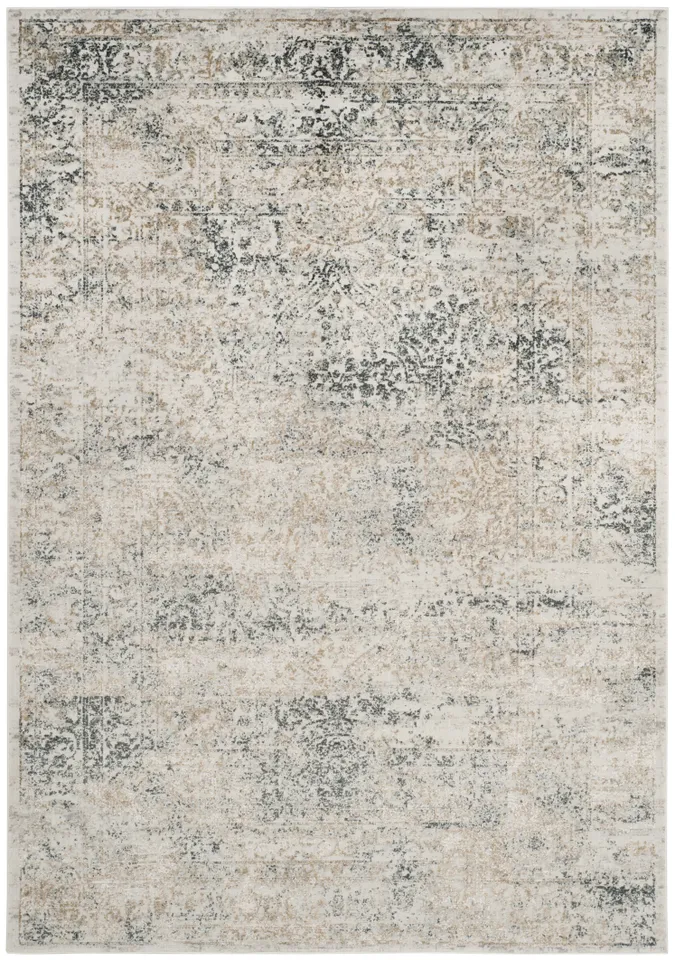 Arlo Home Woven Area Rug, PRN711S, Silver/Anthracite,  5' 1" X 7' 6"