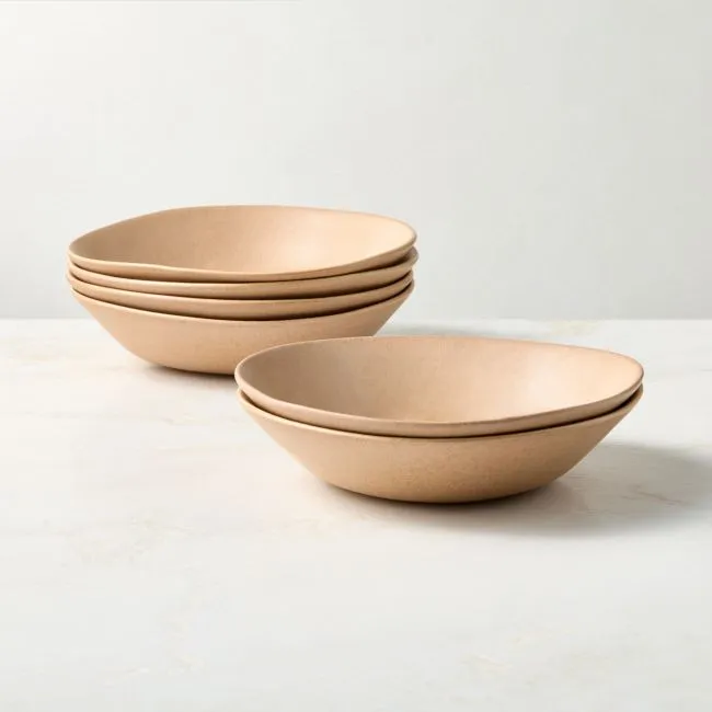 Selene Tan Stoneware Pasta Bowls Set of 6