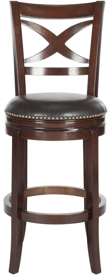 Santino Swivel Bar Stool - Sierra Brown/Brown