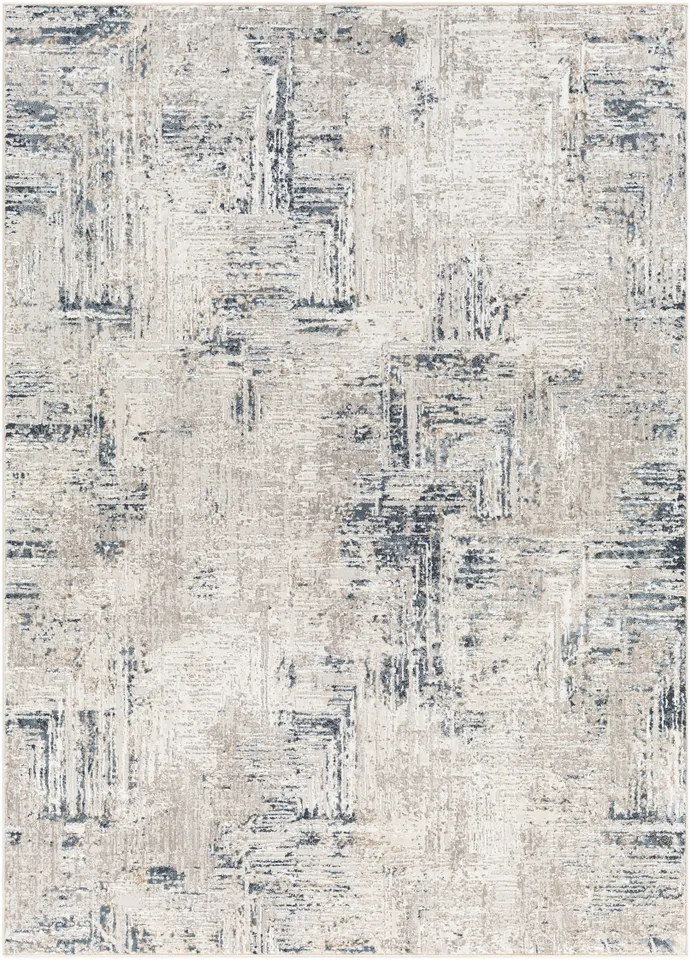 Allegro Beige Indoor 6'7" x 9' Machine Woven Rug
