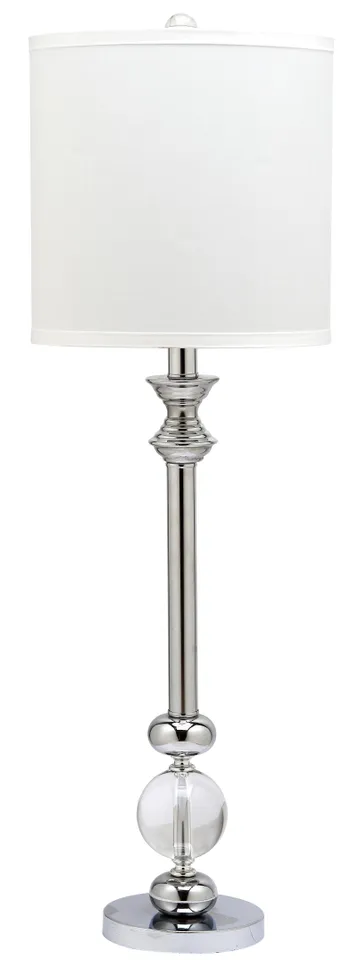 Erica Crystal Candlestick 31" Table Lamp, Set Of 2 - Crystal