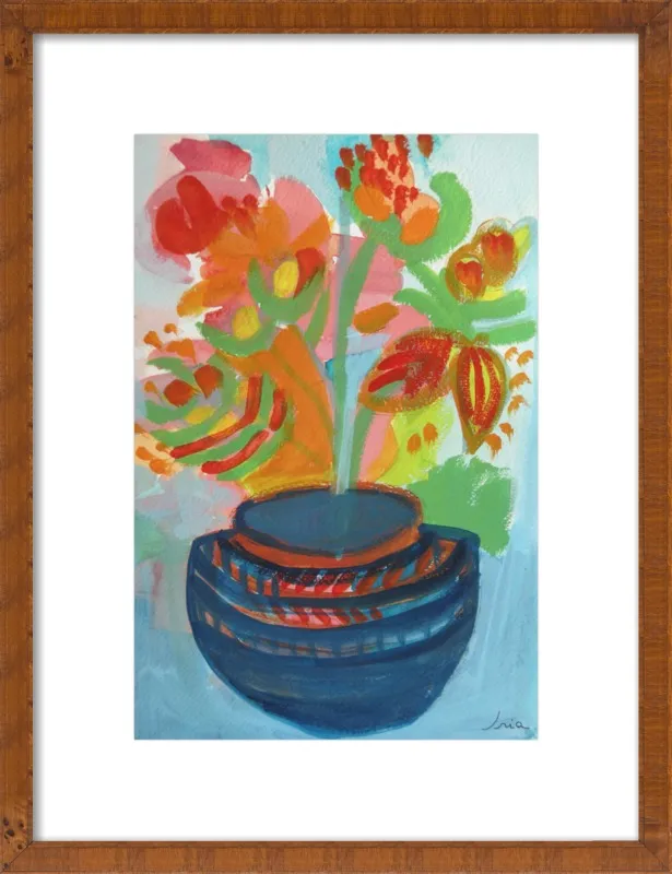 Red Flowers by Iria Fernandez Alvarez for Artfully Walls