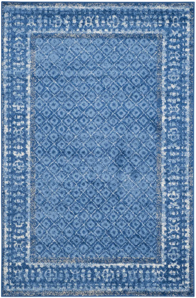 Arlo Home Woven Area Rug, ADR110F, Light Blue/Dark Blue,  6' X 9'