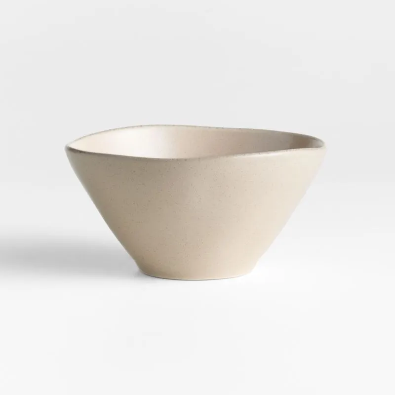 Marin Sand Stoneware Cereal Bowls, Set of 8