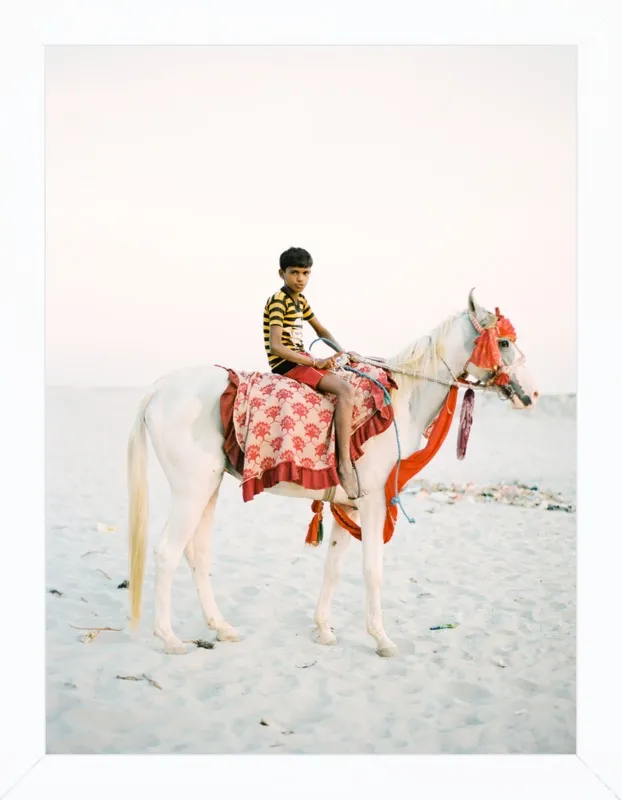 Boy on Horse by Andrew Jacona for Artfully Walls