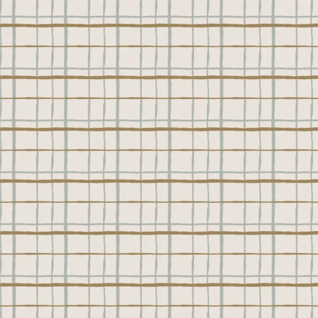 Chasing Paper Plaid Blue Peel and Stick Wallpaper 2'x12'