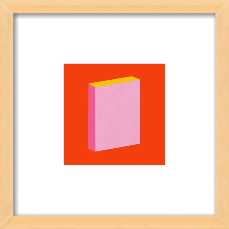 Color Books 3, Scarlet, Pink & Gold by Jessica Poundstone for Artfully Walls