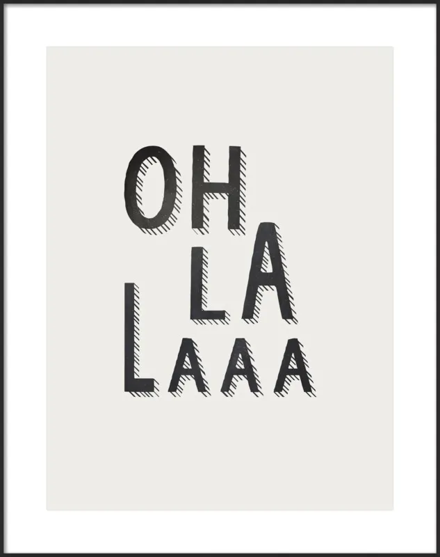 Oh la la by Lonneke de Roos - Kind of Style for Artfully Walls