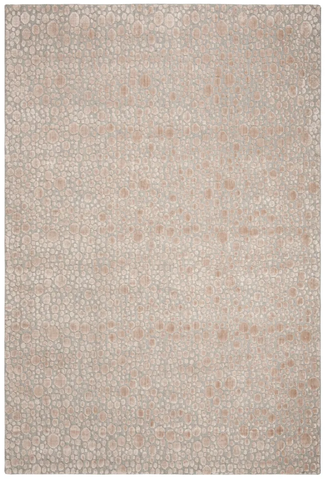 Arlo Home Hand Loomed Area Rug, MIR680B, Beige/Silver,  6' X 9'