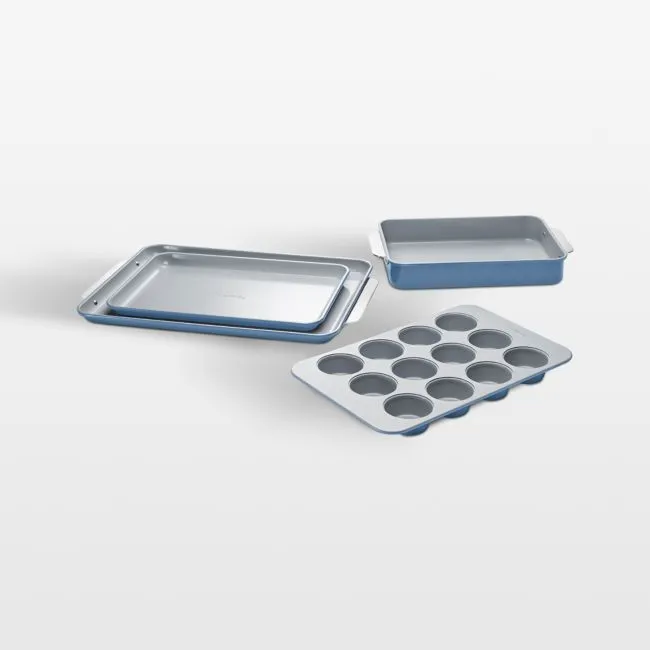 Caraway ® Slate Non-Toxic Ceramic Nonstick 6-Piece Half Bakeware Set
